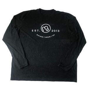 Gather Grow Go Tee Shirt Black Heather Size L/XL